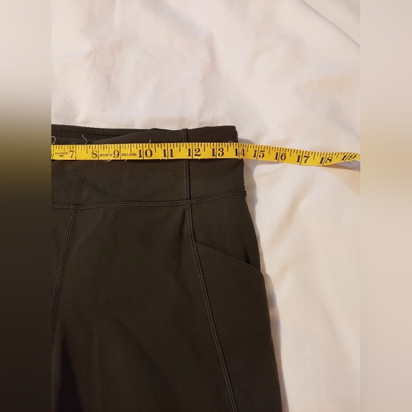 Lululemon Athletica Dark Olive Cropped Leggings - 8 - Picture 5 of 7